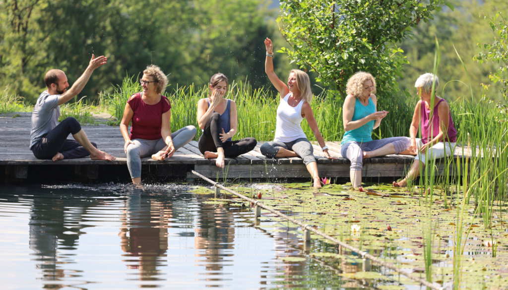 Badeteich im Yoga und Retreat Center Kleebauer Hof